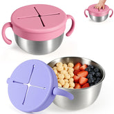 URMYWO snack cups 2-pack: compact design ideal for toddlers' snacks on the go.