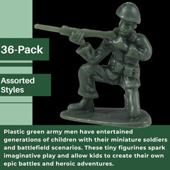 U.S. Toy Deluxe Bag Green army soldiers 36-piece set for hours of creative play