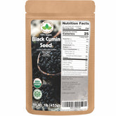U.S. Wellness Naturals black cumin seed 1lb pack for flavoring and color in dishes.
