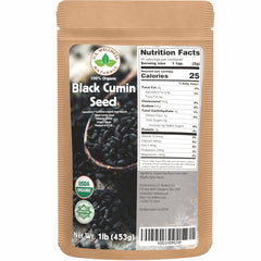 U.S. Wellness Naturals black cumin seed 1lb pack for flavoring and color in dishes.