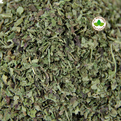 Cup of US Wellness Naturals Lemon Balm tea with soothing aroma and flavor.