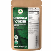 US Wellness Naturals Moringa leaf-only powder for smoothies.