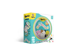 USAOPOLY Spot It! Squishmallows Mila elephant card visual for fast, family-friendly matching fun.