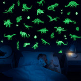 USGOO Glow in the Dark Dinosaur large dinosaurs brighten kids' walls and spark imagination.