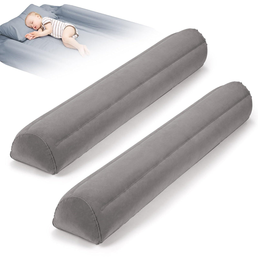 USHMA travel bed rail with non-slip flocking cover provides secure positioning.