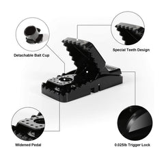 USKICH mousetrap set action image demonstrates quick-set spring for fast capture.