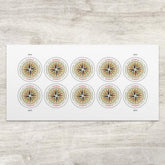 USPS 1794 Compass Rose stamp pane featuring a colorful compass rose, ideal for international mail.