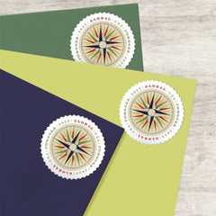USPS Lucia Wadsworth compass rose art highlights historic design for special mailings.