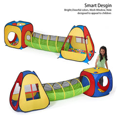 UTEX pop-up tent with tunnel and ball pit encourages interactive play