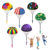 utosday Parachute Toy with flag pattern for outdoor group play
