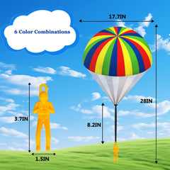 utosday Parachute Toy with rainbow pattern for colorful outdoor fun