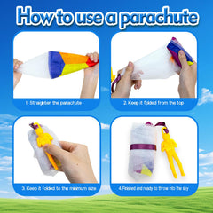 utosday Parachute Toy starry sky pattern for evening outdoor play