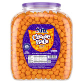 Utz Cheese Balls Barrel featuring tangy cheddar and a satisfying crunch for snacking.