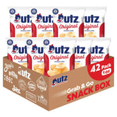 Utz Original Potato Chips 1oz bag with crisp, classic potato flavor for solo snacking.