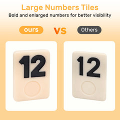 uvcany Rummy Cube large number tiles ensure quick visibility at a glance
