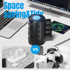 UWIWUTEI compact charging tower helps keep desks neat and clutter-free