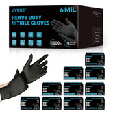 UYKKE 6mil nitrile gloves in dispenser box for quick, clean access.