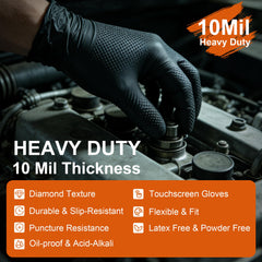 UYKKE latex-free nitrile gloves suitable for sensitive skin and long wear