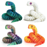 uyrzwek 12in 3D printed snake toy poseable for interactive play.