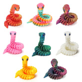 uyrzwek 12in hinged snake toy with poseable joints for stress relief and focus.