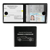 UYYE car registration holder with glovebox for quick document access.