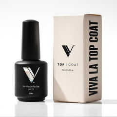 V Beauty Pure No Wipe Top Coat bottle with a glossy, long-lasting shine