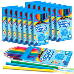 V-Opitos 168-count colored pencils set for kids, vibrant classroom-ready color