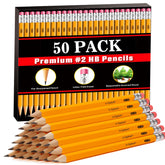 V-Opitos 50-pack wood-cased 2HB pencils for classrooms and homes.