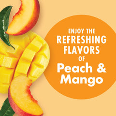V8 Energy Peach Mango ingredients icon—veggies and fruits in one serve.