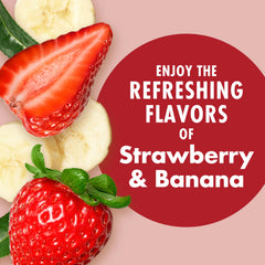 V8 Energy Strawberry Banana pour captures a refreshing, ready-to-drink moment.