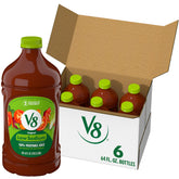 V8 Low Sodium Original 100% Vegetable Juice bottle showing savory blend