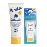 Vacation Classic Sunscreen Lotion SPF 30 tube with tropical scent for quick absorption