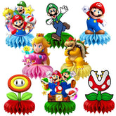 VAESCOL Mario table centerpiece 8pc, double-sided for lively party tables.
