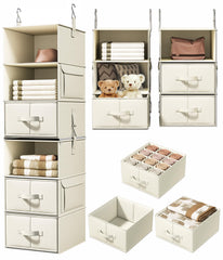 Vailando 6-shelf organizer displays clothing for quick access.