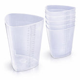 Vakly 32oz intake-output triangular beaker with clear marks for precise pours