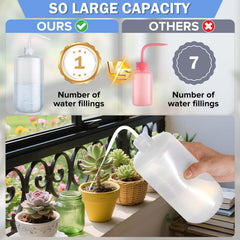 Valchoose wash bottle with 32oz capacity and clear scale for precise measurement.