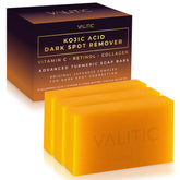 VALITIC Kojic Acid dark spot remover soap pack for an even skin tone.