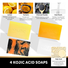 VALITIC snail mucin soap bar close-up, hydrating formula for smoother skin