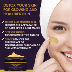 VALITIC mask purifies skin and reduces blackheads with a clay-based formula.
