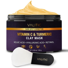 VALITIC Vitamin C and turmeric clay mask targets dark spots for a brighter look.