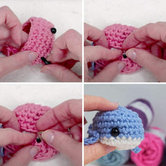 Vanblue safety eyes used in crochet amigurumi examples inspire realistic characters.