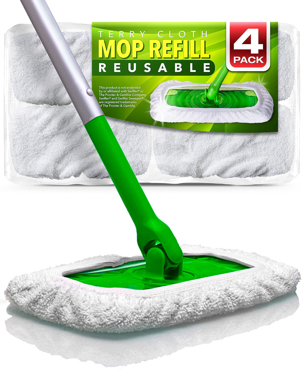 VanDuck swiffer-compatible mop pads in four-pack for easy replacement and cost savings