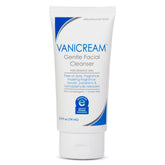 Vanicream Gentle Facial Cleanser bottle pour demonstrates easy, gentle dispensing for sensitive skin.