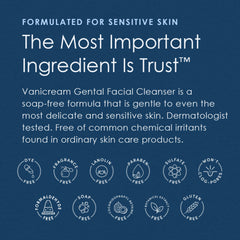 Vanicream Dermatologist-tested badge on packaging for trusted care.