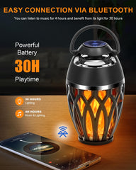 Vanten Bluetooth 5.0 flame speaker side view