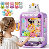 Vanvimen claw machine front view with unicorn theme for home arcade play.