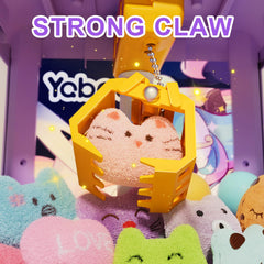 Prize plush toys inside the claw machine inspire imaginative play.