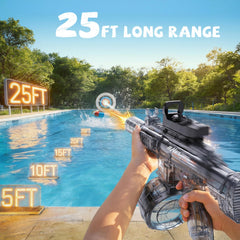 Vanvimen water gun visible range up to 25 feet during play