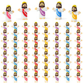 VAOHFHA Little Jesus figures in yellow, ideal for Easter egg hunts and gifts.