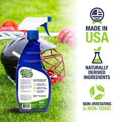 Vapor Fresh spray action on gym equipment for quick odor relief